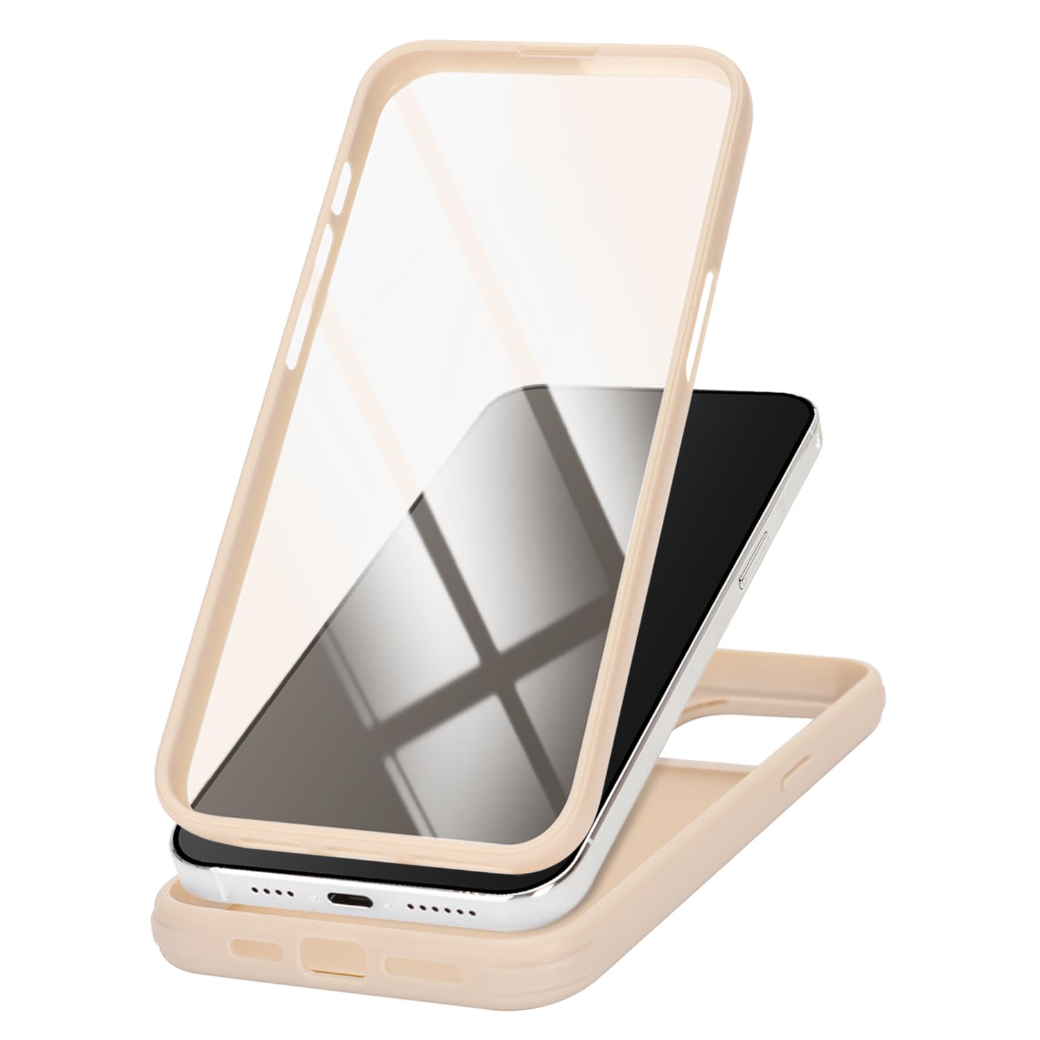 Amazon.co.jp: Lipvina iPhone 15 Pro Max用ケース 両面強化ガラス全面